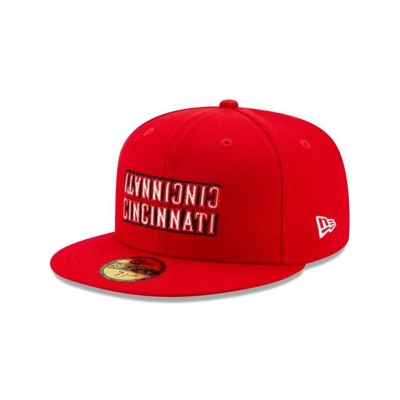 Cincinnati Reds Gorra | New Era MLB Team Mirror 59fifty Fitted Cap Mexico - Rojos